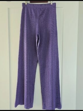 Missoni Lavender Wide-Leg Knit Pants